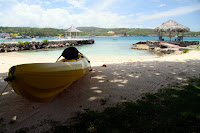 Kayak on Coral Cove beach