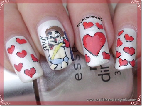 cupid nail art 3