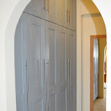 Milk-Painted Built-in Dressing Room