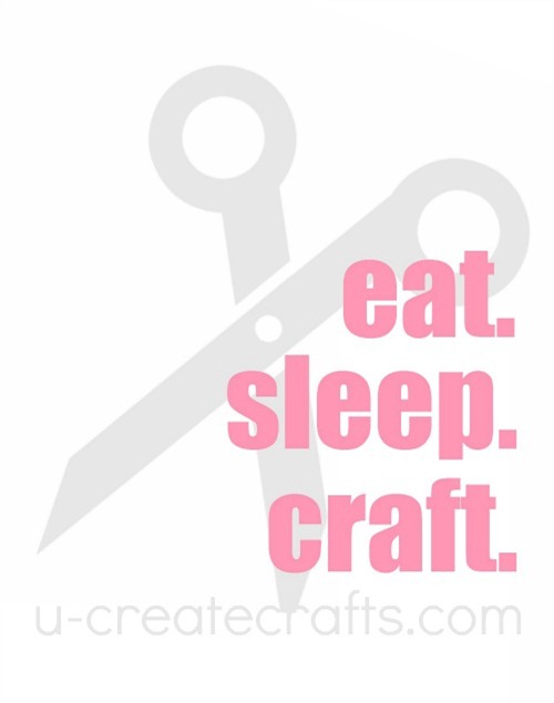 Free Printable Eat. Sleep. Craft.