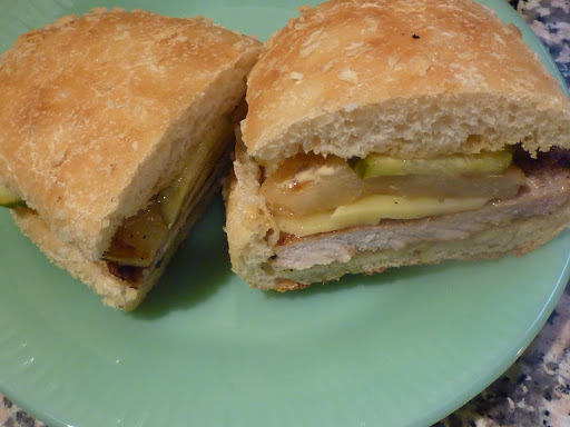 Cut in half before serving.