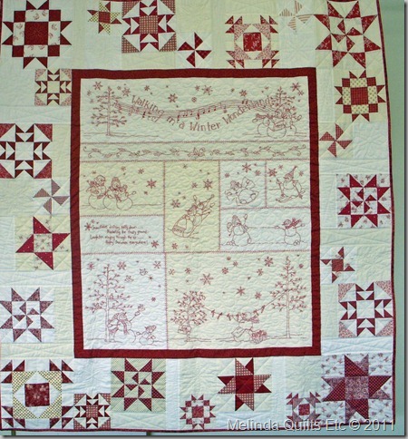 Finished quilt by Cindy