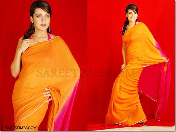 Neha_Julka_Orange_Saree