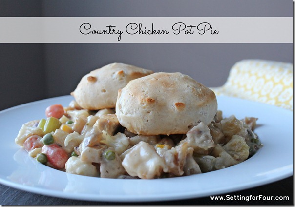 Country Chicken Pot Pie Recipe from Setting for Four #recipe #CavendishFromTheFarm