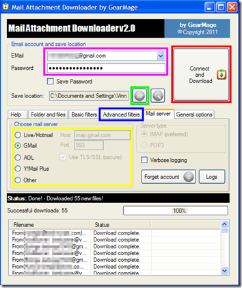Mail Attachment Downloader