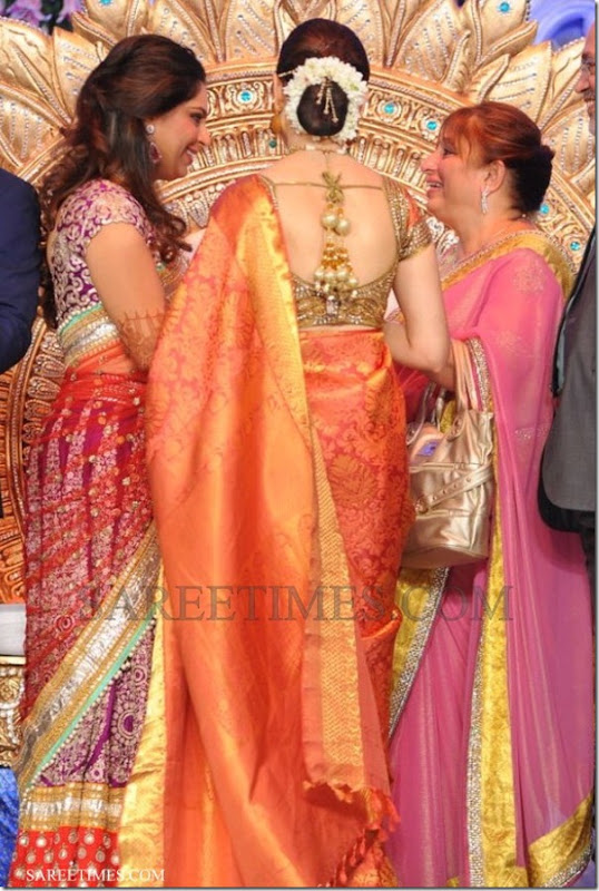 Actress Tamanna at Ram Charan Upasana Reception Stills