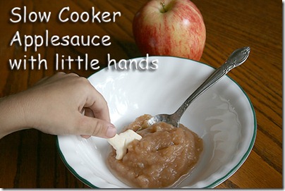 5 drag crackers in and enjoy your slow cooker applesauce
