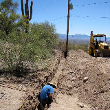 Oops! Hit the leach field. 5/13