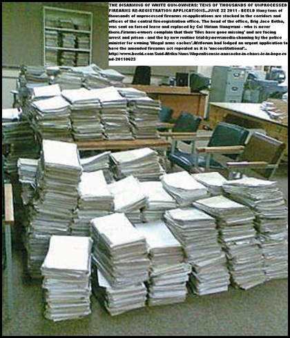 FIREARM_REREGISTRATION APPLICATIONS STACKS WAITING JUNE222011BEELD_pretoria office