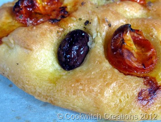 Focaccia close up