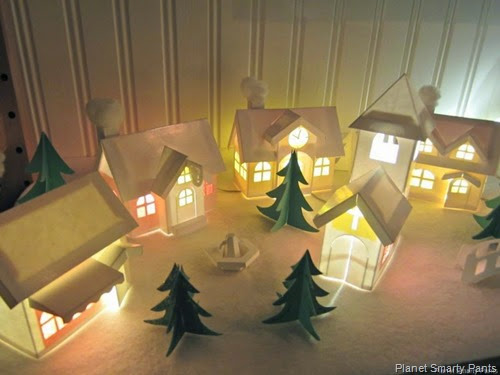 Paper Winter Village from Planet Smarty Pants Paper Winter Village from Planet Smarty Pants