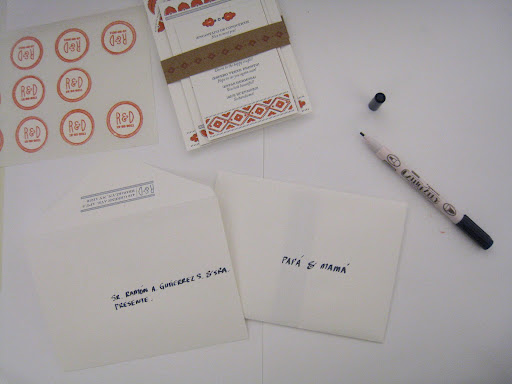 Rosma addressed each envelope herself.