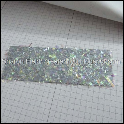 Photo3_Mica_Flake_pat_Down_Sharon_Field faux, technique, faux mother of pearl mosaic, mosaic technique, comfort and joy, rhinestones, glimmer paper, wisteria wonder, elegant lines, createdbyu, blogspot, sharon_Field, shop online, online ordering, classes and events