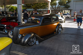 Graveyard Restorations and Custom Cars's 35 Ford Slant Window equipped with AccuAir e-Level.