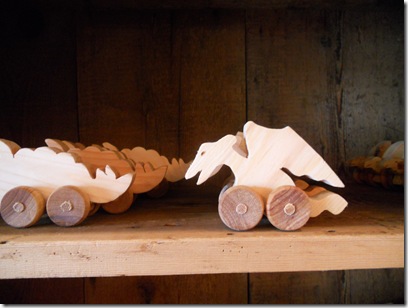 prehistoric wood toy