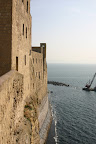 Sheer walls of Castel dell'Ovo