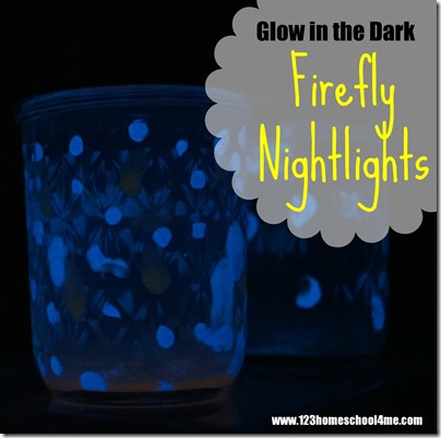 Glow in the Dark Firefly Nightlight Craft Glow in the Dark Kids Activity - Firefly Nightlight