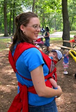 Andrea with Nolan in Kozy Carrier