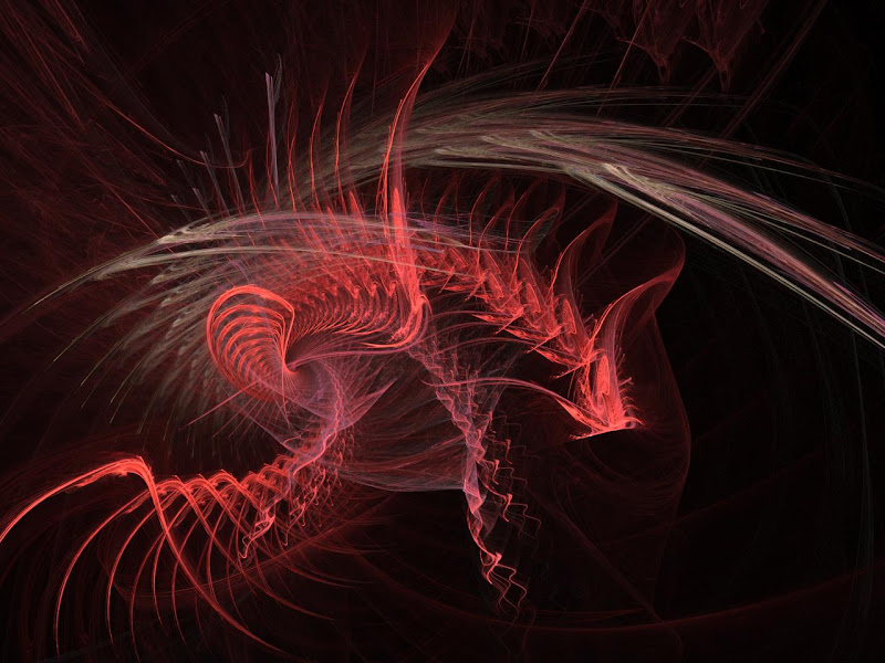 Dragon Lines Abstract Image, Dragons