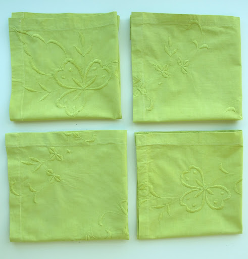 I love how the patterns are varied from napkin to napkin.