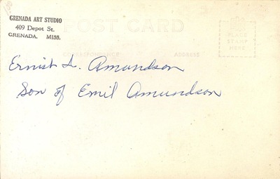 Ernest Amundson Memory Lane Antiques Erhard back Ernest Amundson Memory Lane Antiques Erhard back