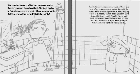 Water - bathroom sketch