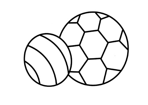 PELOTAS DIBUJOS PARA COLOREAR