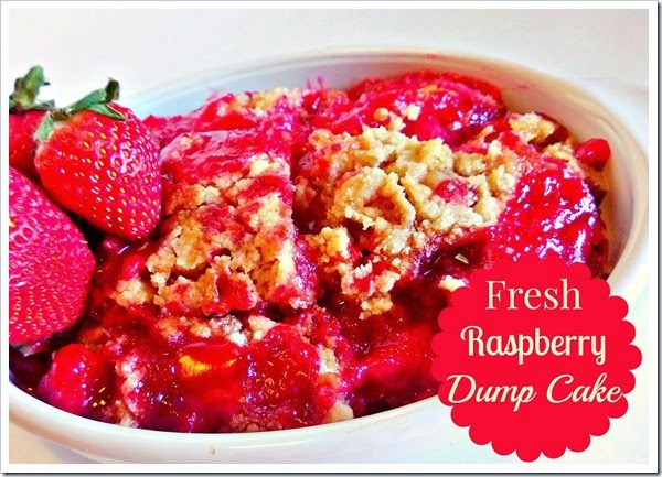 fresh raspberry dump cake