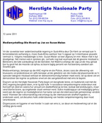 ANTI ANC BUSINESS BOYCOT HNP JUNE132011