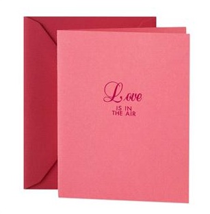 A simple and elegant Valentine's Day card from Crane & Co.