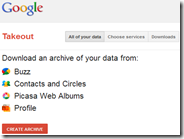 Salvare una copia dei dati del proprio account Google sul PC