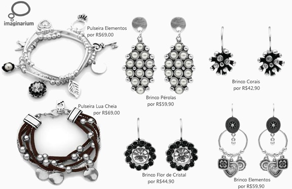 Linha de bijoux Imaginarium: Brincos, anéis, pulseiras e colares. Linha de bijoux Imaginarium: Brincos, anéis, pulseiras e colares.
