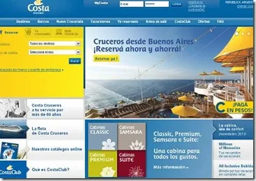 costacruceros reserva en argentina ahorra destinos y promociones
