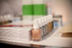 A manicure station was set up by Essie. Party goers were lining up to have their nails done -- in metallic shades, of course.