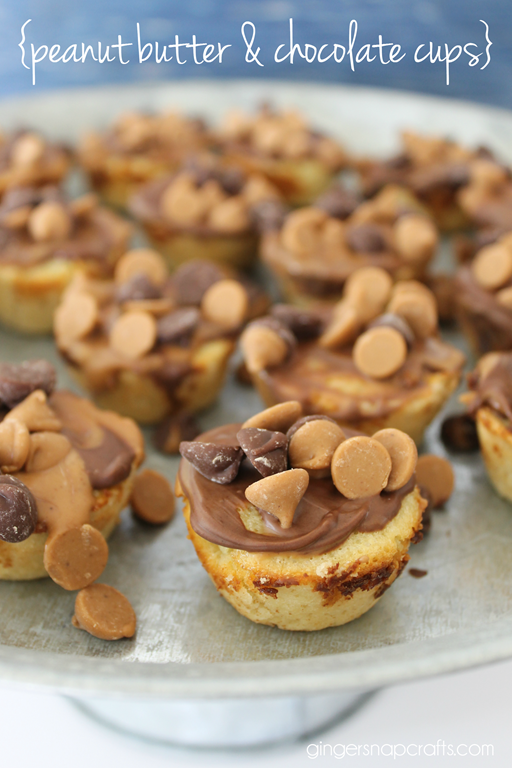 peanut butter & chocolate chip cups at GingerSnapCrafts.com