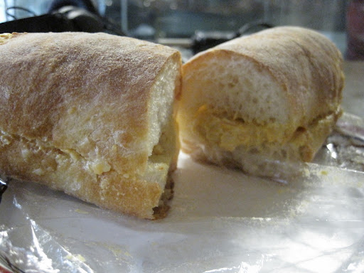 Shavon's pimento cheese sandwich. Shavon's pimento cheese sandwich.