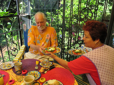 Carol sat at the head of the table