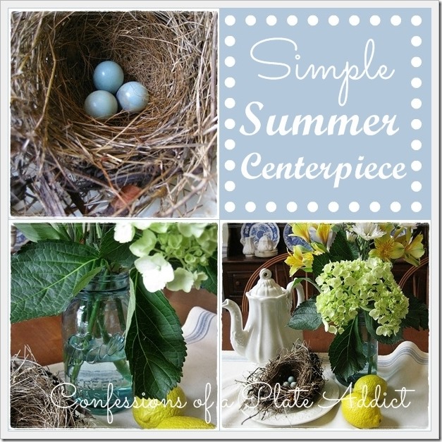 CONFESSIONS OF A PLATE ADDICT Simple Summer Centerpiece CONFESSIONS OF A PLATE ADDICT Simple Summer Centerpiece