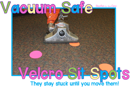 You can vacuum right over these sit spots