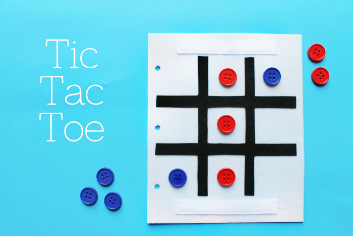 Simple Quiet Book Series - Tic Tac Toe Game by Serving Pink Lemonade Simple Quiet Book Series - Tic Tac Toe Game by Serving Pink Lemonade