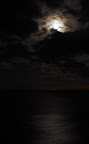 Moon over the sea