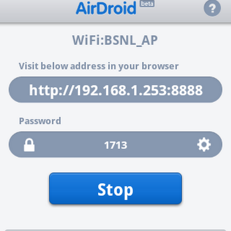Manage Your Android Phone From PC Using AirDroid