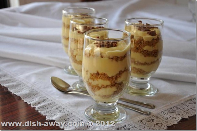 Banana and Vanilla Pudding Recipe by www.dish-away.com