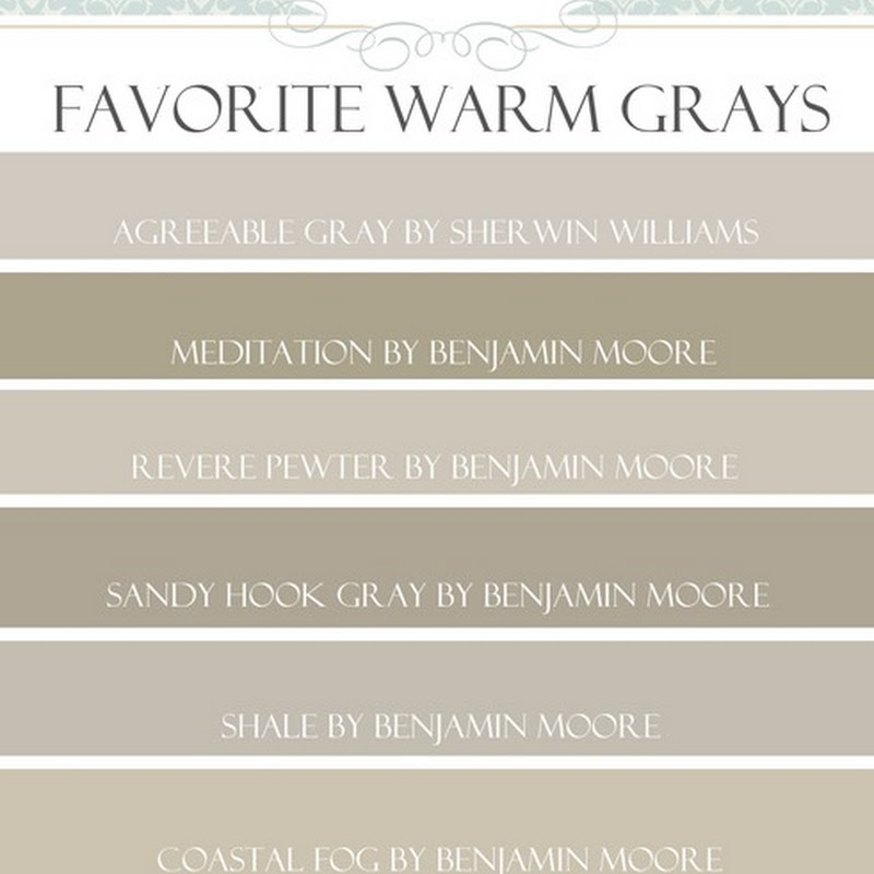 Popular Cool Gray Paint Colours