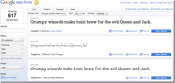 daftar tipe huruf google Font