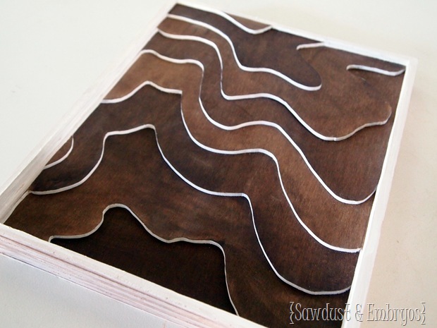 Wooden Topography Art {Sawdust & Embryos}