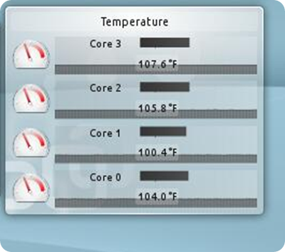 Temperature Widget KDE