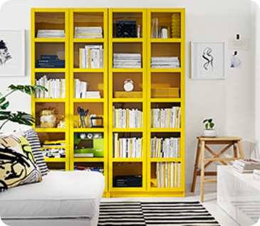 ikea gul billy