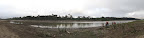 Panorama of the stretch of river where we stopped for the second night. Super early start to the morning to try beat the sandflies which rise with the sun.