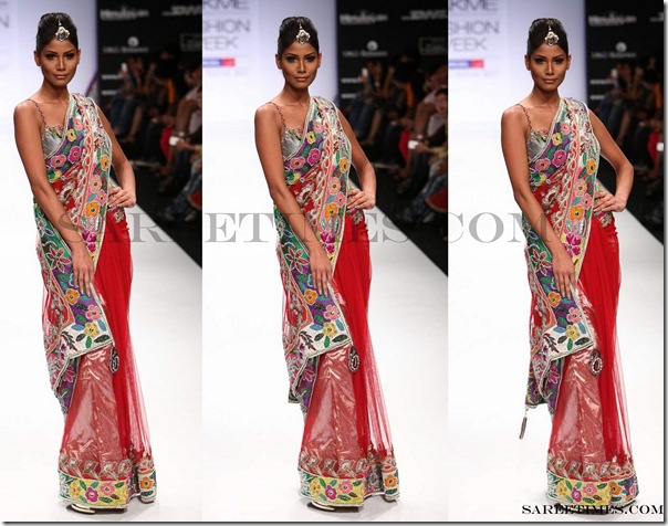 Parvesh_Jai_Red_Designer_Saree
